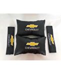 CHEVROLET NAKIŞLI CRUZE AVEO DERİ 1 ÇİFT BOYUN YASTIK VE 1 ÇİFT KEMER PEDİ