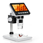 Dijital Mikroskop 1000X 1080P LCD Ekran USB HD Mikroskop 50X-1000X Büyütme LED Işıklı Kamera Şarjlı