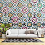 Turkuaz Mermer Desenli Duvar Kağıdı