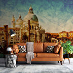 Eskitme Venedik Kilisesi Manzaralı Duvar Kağıdı