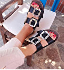 günlük taşlı tokalı terlik