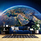 Uzaydan Dünya Görünüm Duvar Kağıdı