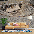 Pamukkale Antik Tiyatro Denizli Manzaralı Duvar Kağıdı