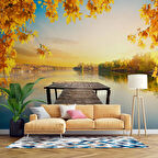 Kara Kalem Santranç ve Sokak Çizim Duvar Kağıdı Baskı