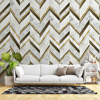 3 Boyutlu Beyaz Çiçek İnci motifli Duvar Kağıdı Baskı