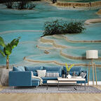 Pamukkale Manzaralı Duvar Kağıdı Baskı