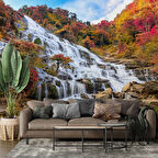 Şelale Doğa ve Dağ Temalı Duvar Kağıdı