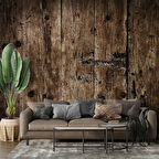 Eskitilmiş Ağaç Temalı Duvar Kağıdı Baskı