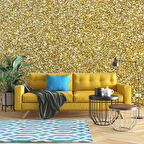 3 Boyutlu Altın Sim Görünümlü Duvar Kağıdı