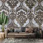 Motifli Mermer Desenli Duvar Kağıdı