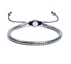 Hematit Bileklik - Delmor Silver Bileklik - Tasarım Bileklik 4mm Ayarlanabilir