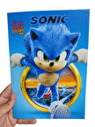 Stickerlı Boyama Kitabı 16 Karakterli Boyama Kitabı ve Sticker Ve Sonic Maskesi