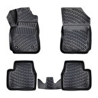 CITROEN C4 CACTUS 3D Siyah Havuzlu Paspas 2014 ve SONRASI