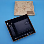 Siyah Touchpen Kalem Anahtarlık ve Cüzdan