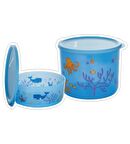 Tupperware Silindir Kabı 950 ML VE 2.1 LT  Denizde Yaşam