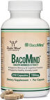 DOUBLE WOOD BacoMind Clinically Tested Bacopa 210 Vegan Caps Learning and Memory, Reduces Anxiety