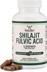 DOUBLE WOOD Shilajit Resin 1000 Mg (20% Fulvic Acid Supplement) 120 Caps