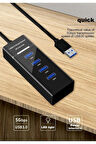 4 Port Usb 3.0 Hub Çoğaltıcı Çoklayıcı Swıtch Hızlı Çoklama Dişi Splitter Laptop Bilgisayar Için Usb Hub