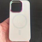iPhone 14 Pro Max Kılıf, Beyaz Rengi Silikon Koruyucu Kapak, Kablosuz Şarj Özellikli, Darbe Karşıtı