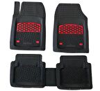 Hyundai Elantra Uyumlu 3D Havuzlu Paspas Takımı  Safir Siyah Krom Kırmızı