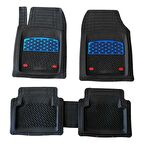 Ford Ka Uyumlu 3D Havuzlu Paspas Takımı  Safir Siyah Krom Mavi