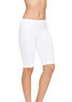 Tutku Elit Diz Üstü Modal Elastan Kısa Kadın Tayt 2103 | Beyaz