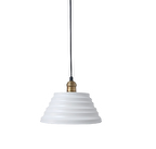 Dylight Retro Metal Beyaz İçi Gold Dekoratif Rustik Tekli  Sarkıt Avize