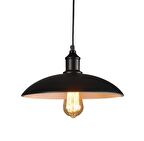 Dylight Retro Metal Dekoratif Rustik Siyah Tekli  Sarkıt Avize