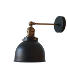 Dylight Retro Metal Dekoratif İç Mekan Duvar Siyah Aplik 