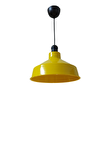 Dylight Retro Metal Sarı Dekoratif Tekli Sarkıt Avize Cafe Mutfak Aydınlatma Çap:30 cm