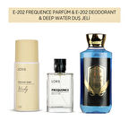E-202 Erkek Parfüm & E-202 Deodorant & Deep Water Duş Jeli