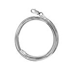 925 Ayar Gümüş 60 cm  Real Snake Model Erkek Zincir Kolye