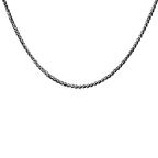 925 Ayar Gümüş 60 cm Foxtail Model Erkek Zincir Kolye