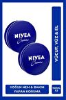 Nivea Creme 150ml, Yoğun Nemlendirici, Bakım Yapan Koruma, Eucerit, Yumuşak Cilt, El Yüz Vücut, X2 Adet