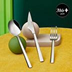 Karaca Halley 316 84 Parça 12 Kişilik Premium Çatal Kaşık Bıçak Seti Kutulu