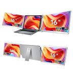 NPO NPM11 16" FHD 1200p IPS Type-C Taşınabilir 2'li Monitör Çoklayıcı Standlı Notebook Monitör