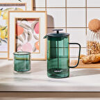 Karaca Valentina Borosilikat Cam French Press Green 1000 ml