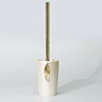 Leaf Tuvalet Fırçası İnci Altın