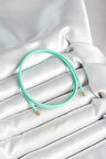Mıknatıslı Turkuaz Renk Sarmal Kadın Bileklik