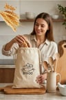 Sağlıklı Ekmek Torbası -40x50 Ekmek Kesesi Baskılı
