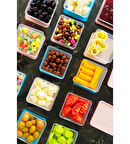 12'li Saklama Kabı Kahvaltılık Çerezlik Darbelere Dayanıklı Seti Piknik 330ML