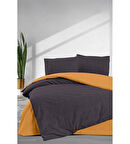 Elart Simple Fitted Tek Kişilik Nevresim Takımı 3 Parça Sarı