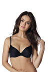 Kadın Siyah Balenli Desteksiz Sütyen 2150