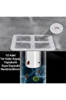 Banyo Duş Gider Süzgeci Gider Kapağı 10 Adet Saç Küvet Drenajı Duş Tahliye Kapağı 10x10 Cm Yapışkanlı