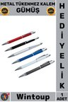 #Kalem Şık Tasarım Dayanıklı Ergonomik Kaliteli Kurumsal Ofis İmzalık Metal Tükenmez Kalem Gümüş