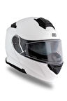 Delta Basic Beyaz Çene Açılır Kask