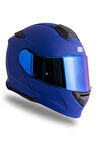 Delta Basic Mat Mavi Çene Açılır Kask