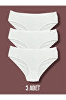 Yüksek Kalite Penye Kadın Bikini Külot 3'lü