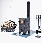 2024 Model Estetik Ve Modern Camlı Soba - Şömine Etkisi