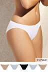Pierre Cardin 5'li Ekonomik Paket 2057 Pamuklu Basic Brazilian Külot